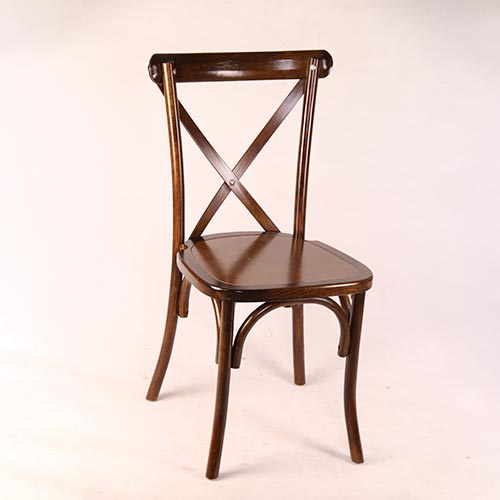 Wood Cross Back Chair 